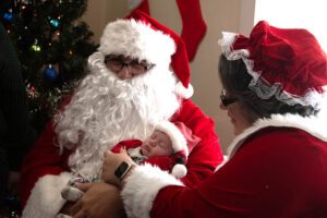 Santa comes to Christmas on Main in Hooks