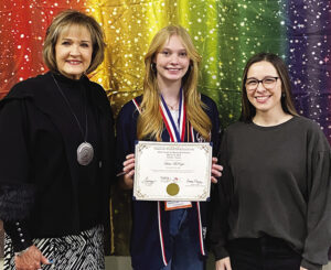 Redwater student showcases talent at Art Month Exhibition
